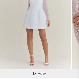 Chic White Lace Long Sleeve Dress